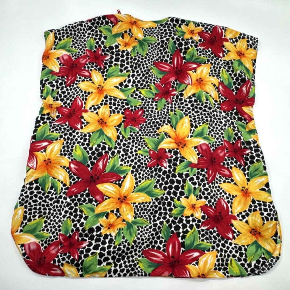 Bobbie Brooks Tropical Sleep Top Kimono Night Gown Women's One Size Silky Floral - Picture 10 of 10
